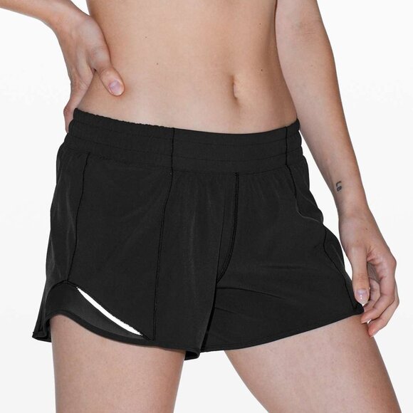Lululemon Hotty Hot Short II *Long 4", W7ARLT, Black, Size 8 - Picture 2 of 16